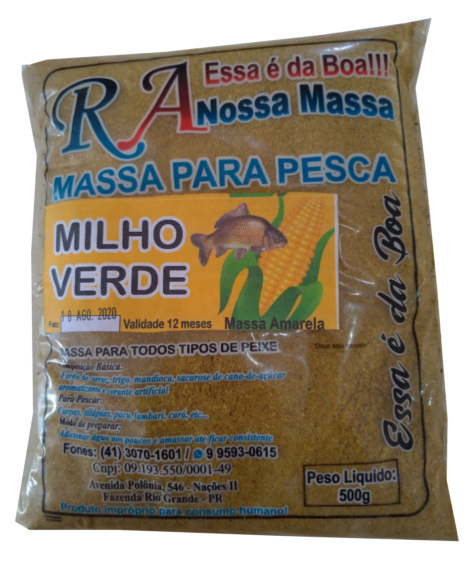 Massa Amarela Milho Verde G Ielenpet